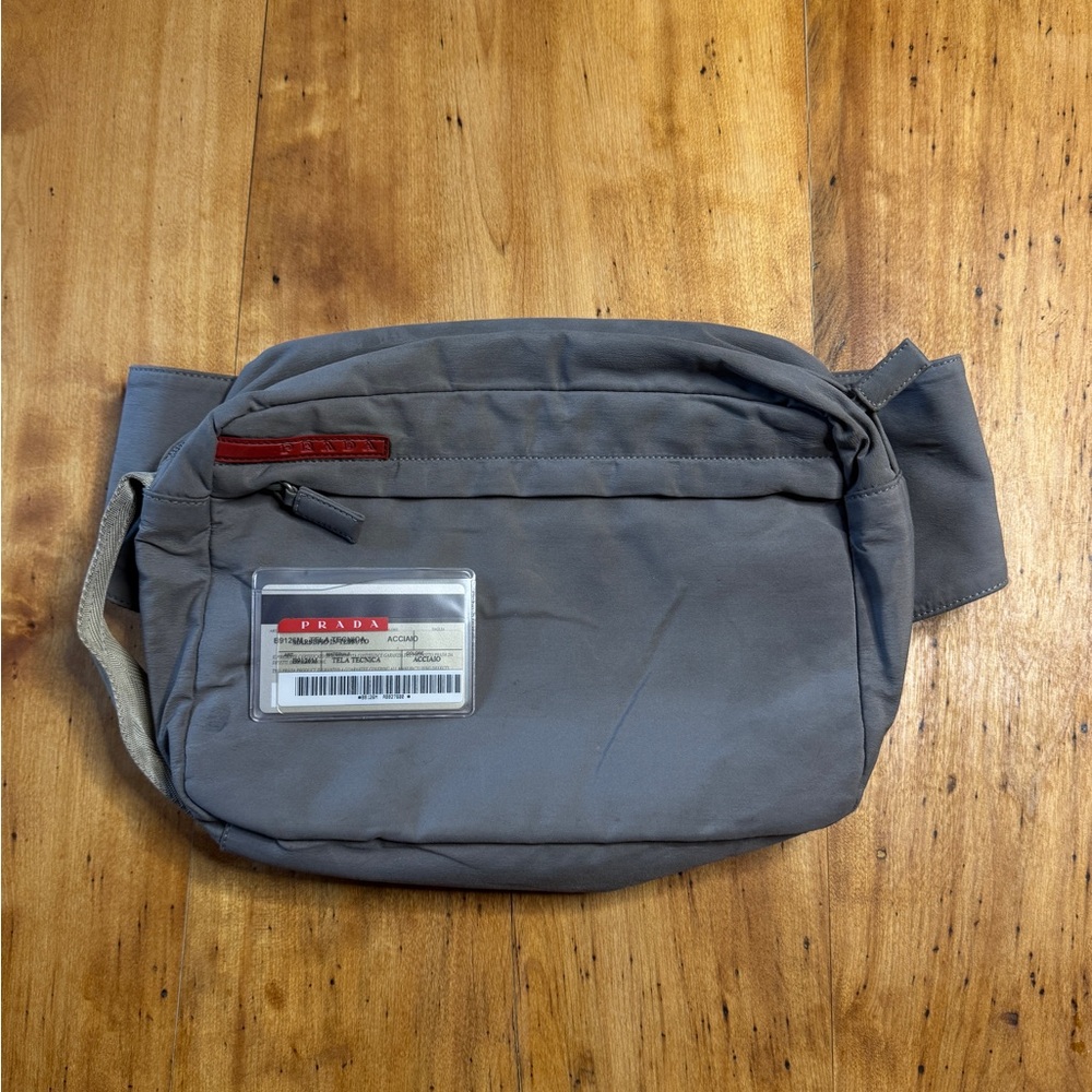 Vintage Prada Sport Gray Belt Waist Bag
